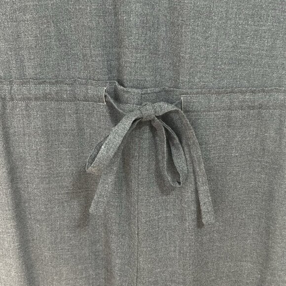 COS Wool Jumpsuit boilersuit dark grey short sleeve jogger size 4 or small - Picture 6 of 12